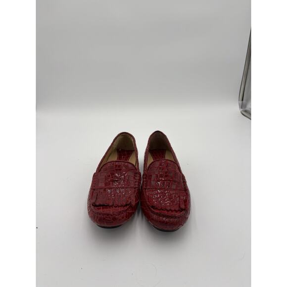 Not Available Shoes - VANELi Alika Red Croc Printed‎ Women's Slip On 6M